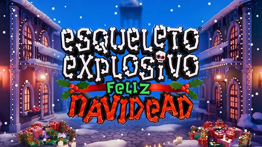 Esqueleto Explosivo Feliz Navidead